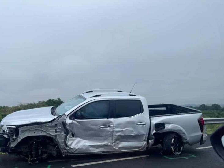 Chocan Dos Camionetas En La Carretera Poza Rica Cardel Hay Lesionados