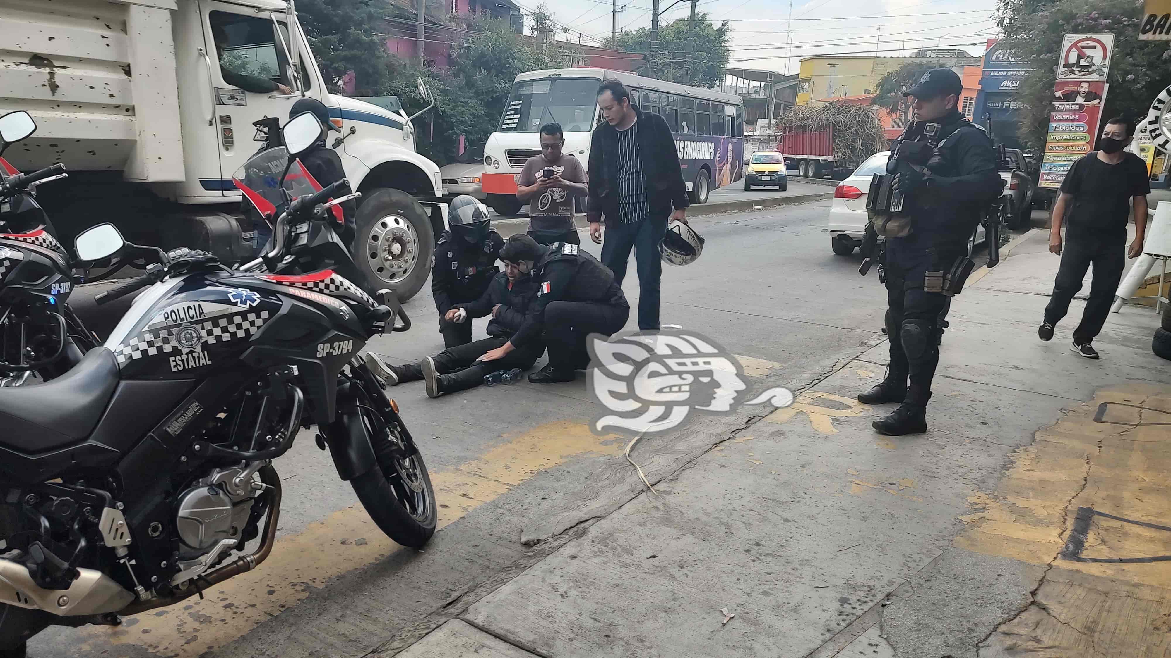 Motociclista Resulta Lesionado Al Chocar En Xalapa