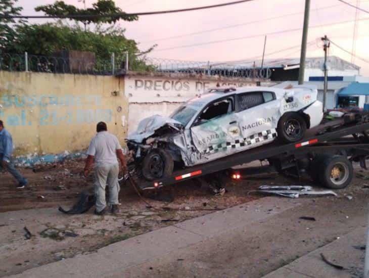 Choque Entre Camioneta Y Patrulla De La GN Deja Tres Lesionados En La