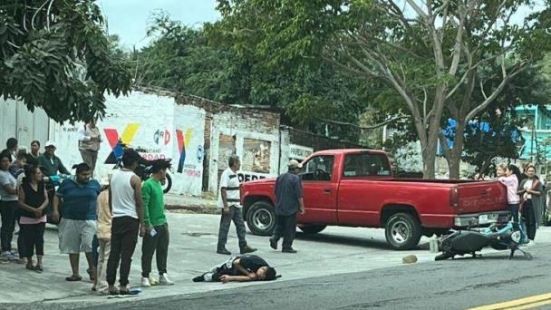 En Paso De Ovejas Choque Entre Motocicleta Y Camioneta Termina Con Una