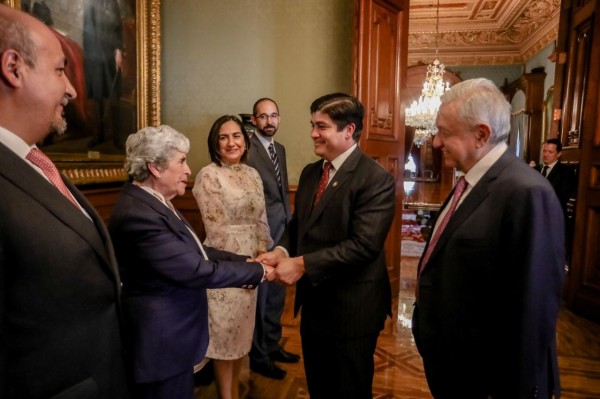 Recibe López Obrador al presidente de Costa Rica, Carlos Alvarado
