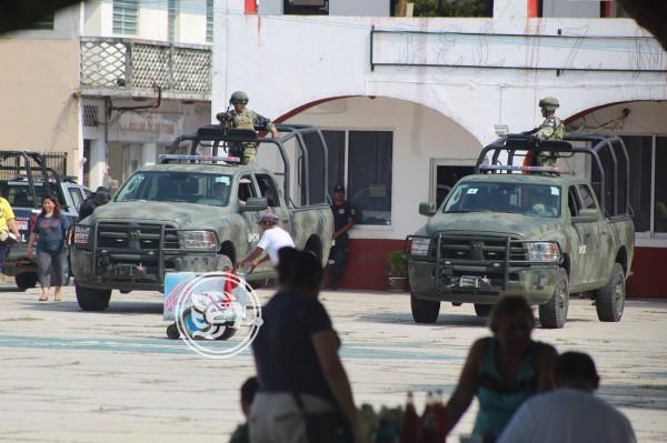 Guardia Nacional aplica patrullajes en Las Choapas