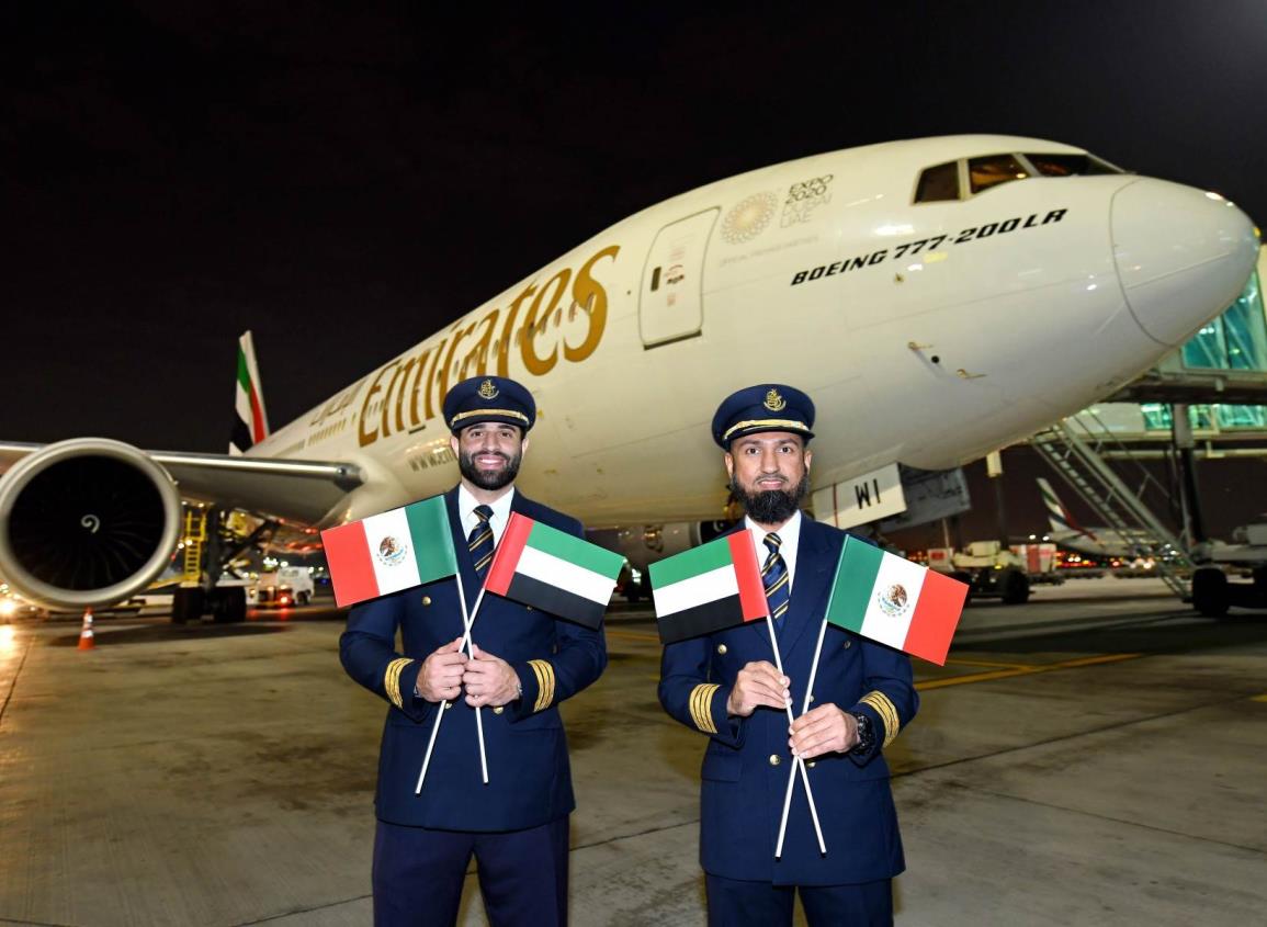 Inicia operaciones Emirates, ya hay vuelo México-Dubai
