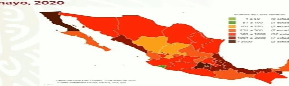 COVID-19 en México: 45 mil 032 casos positivos y 4 mil 767 muertes