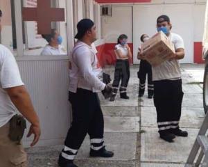 Empresa tabasqueña dona cloro y pinol a Cruz Roja en Coatzacoalcos