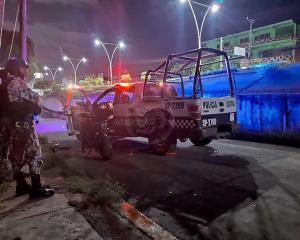 Menor provoca persecución al intentar burlar policías en Acayucan
