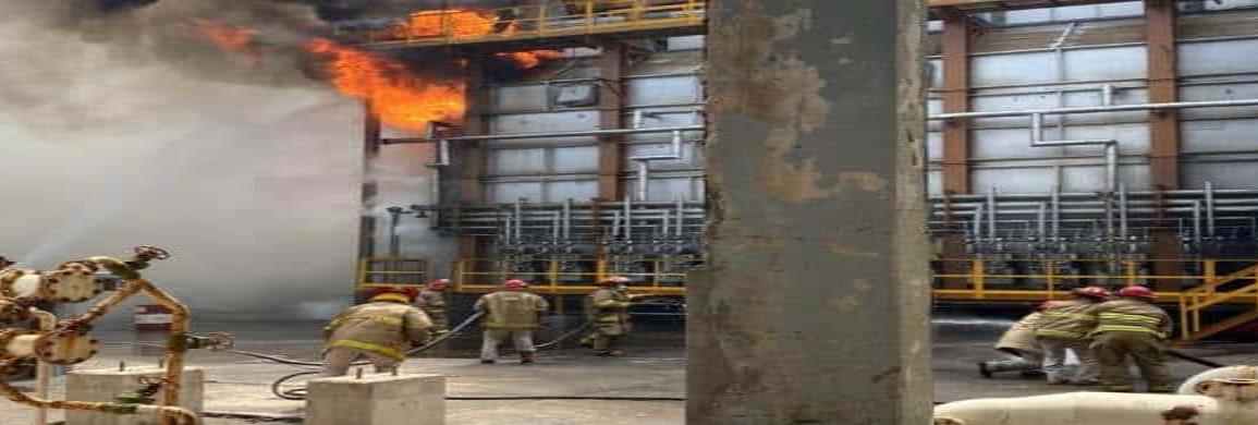 Sismo provoca incendio en refinería de Pemex en Salina Cruz