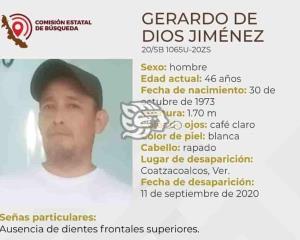 Reportan desaparición de Gerardo de Dios en Coatzacoalcos