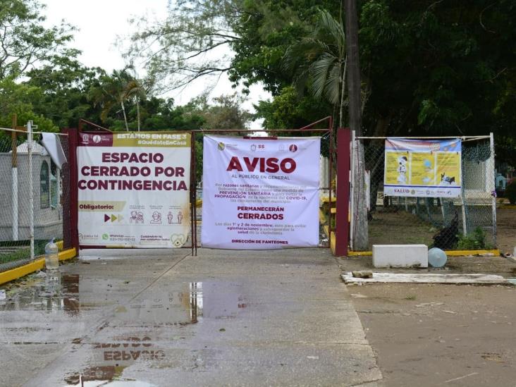 Permanecerán cerrados panteones municipales de Coatzacoalcos