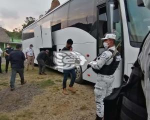 Federales resguardan más de 100 migrantes en el sur de Veracruz; 4 detenidos