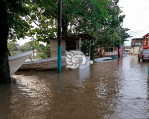 Siete colonias de Las Choapas en riesgo de inundarse
