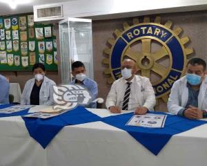 Club Rotario entrega equipos para trabajadores de hospitales ante pandemia