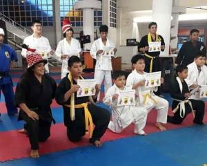 Evaluaron a alumnos de Shaolin Tzu Kempo Mina