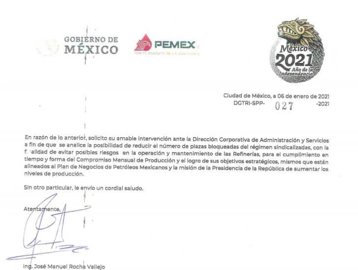 Vulnerables refinerías de Pemex por más de 13 mil plazas bloqueadas al STPRM