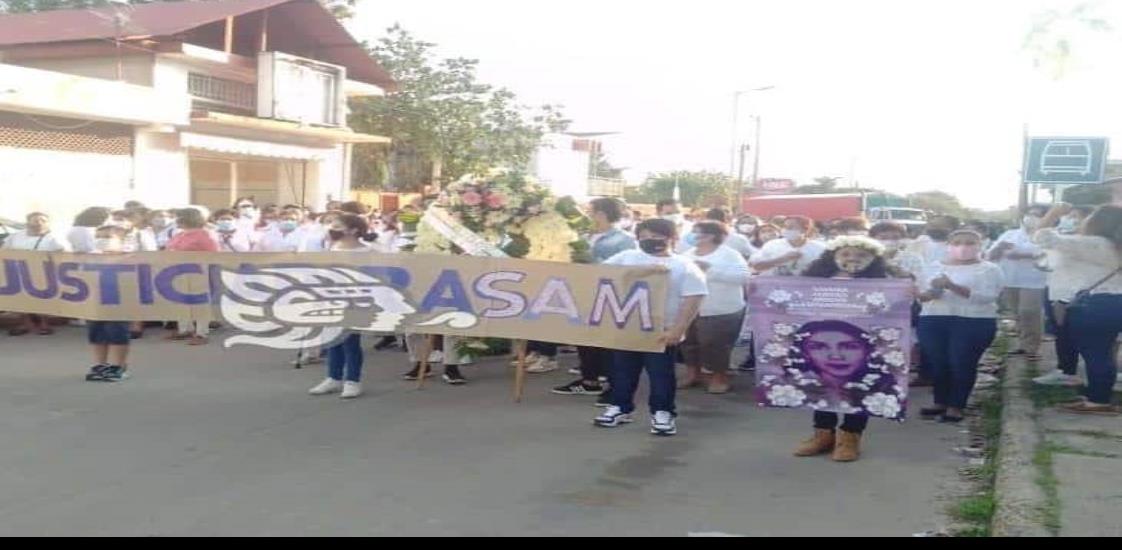 En Jáltipan, con marcha pacífica exigen justicia para Samara