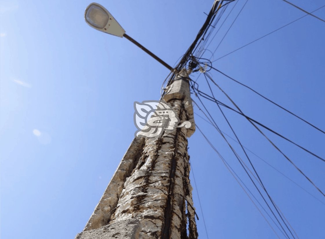 En Coatza, vecinos de la LEA y Frutos aquejan robo de cableado