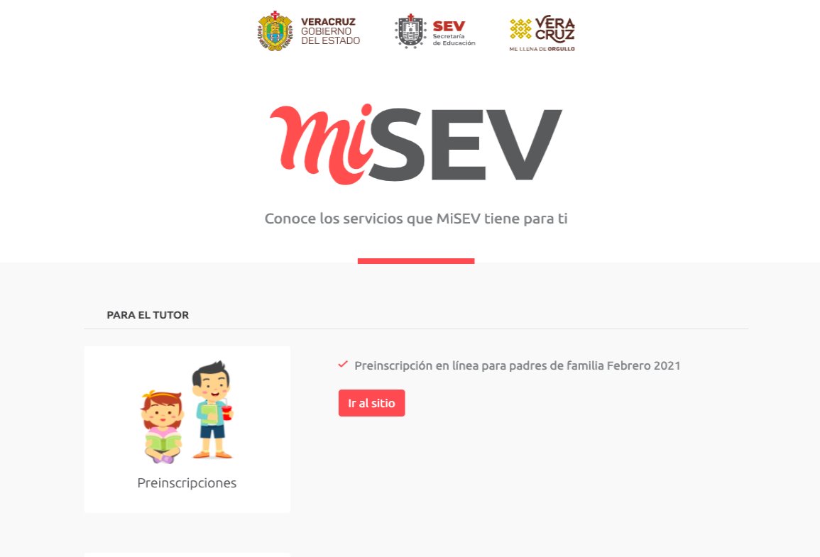 SEV: ¿Cómo preinscribir en línea a tus hijos?