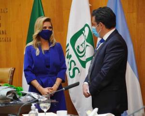 IMSS y Primera Dama de Argentina intercambian experiencias sobre seguridad social