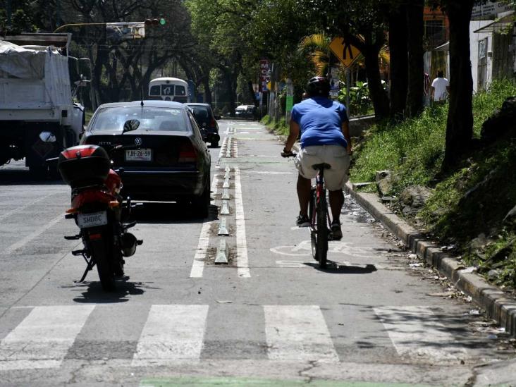 Abren primer tramo de la ciclovía en Xalapa