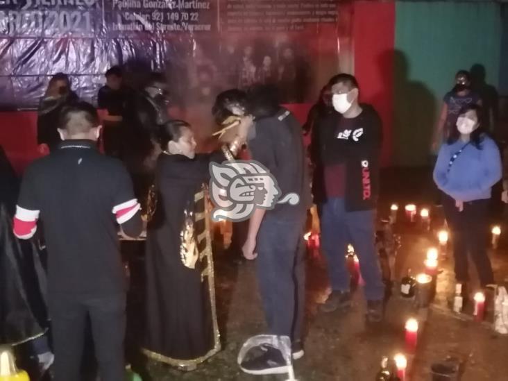 Rinden tributo al Caballero de la noche en Ixhuatlán del Sureste