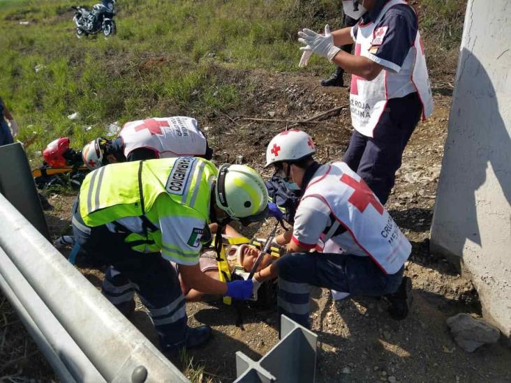 Accidente de moto en la Córdoba-Veracruz