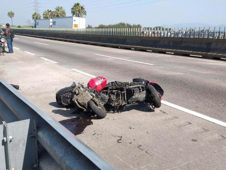 Accidente de moto en la Córdoba-Veracruz
