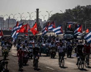 Se manifiestan en Cuba contra sanciones de EU