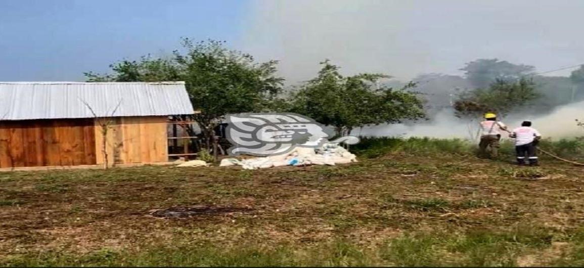 Incendio de pastizal alertó a cuerpos de emergencia en Soconusco