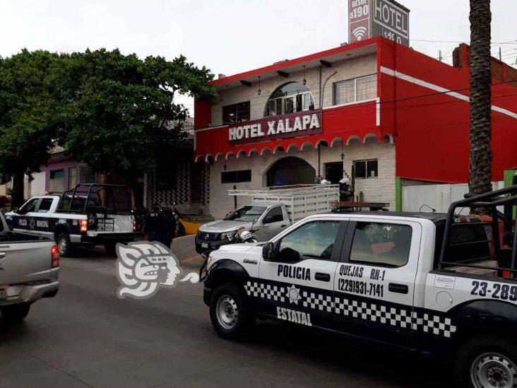 Se registra intensa movilización tras supuesto secuestro virtual en Hotel de Veracruz