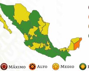 Retrocede Campeche a semáforo naranja
