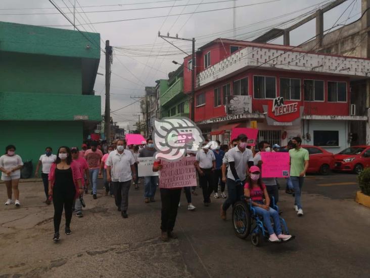 Marcharon por la democracia en Nanchital y exigen voto por voto