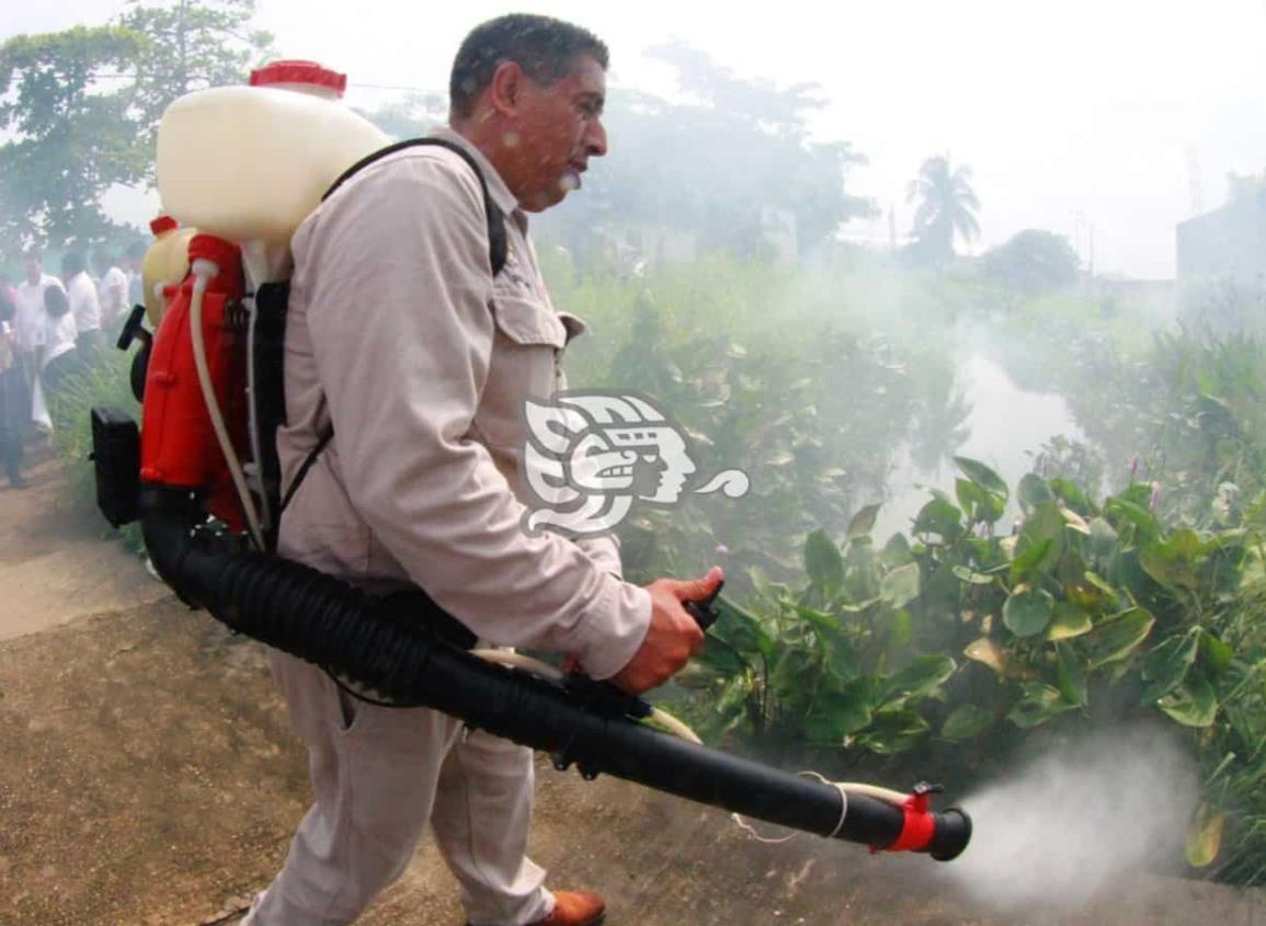 Continúan labores de fumigación en diversos sectores de Coatzacoalcos