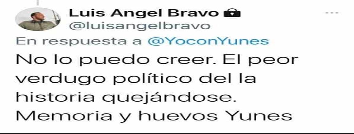 ‘Memoria y huevos, Yunes, le pide Luis Ángel Bravo