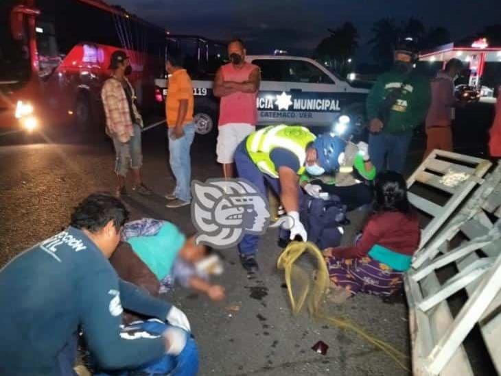 Cinco jornaleros heridos en accidente