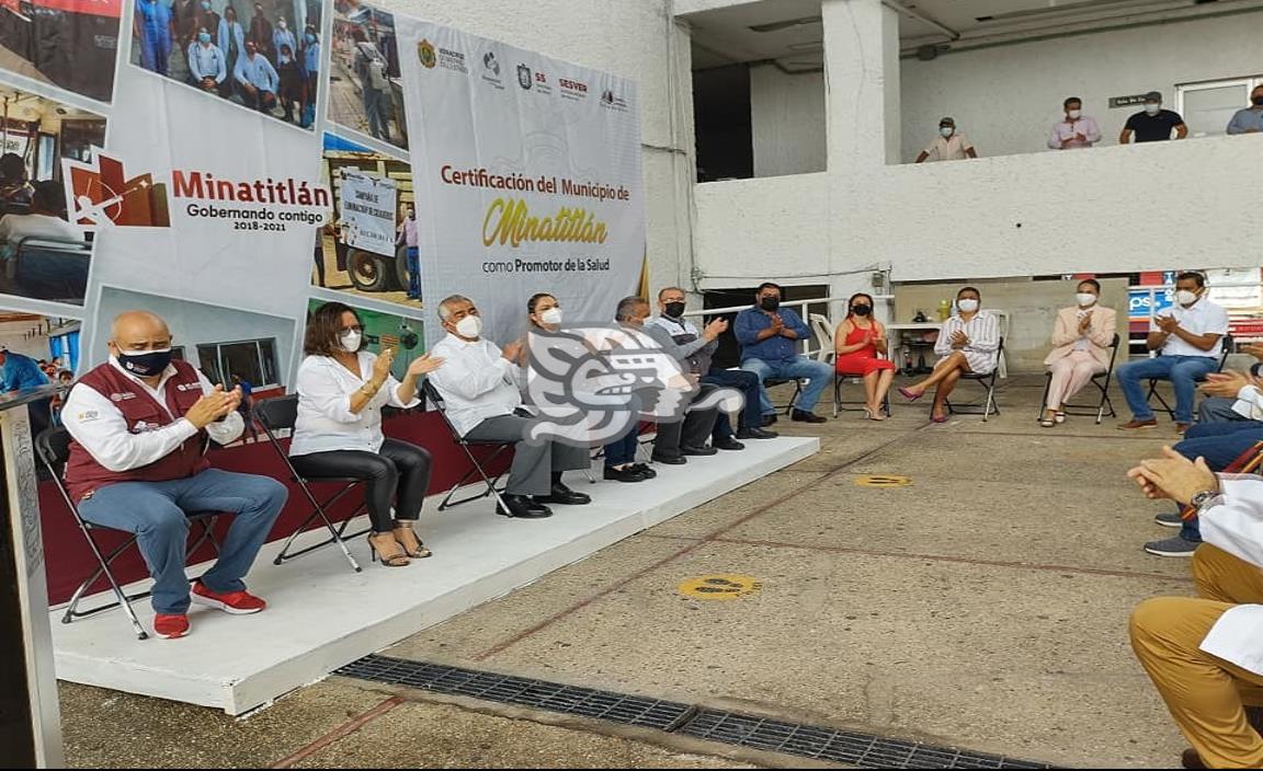 Certifican a Minatitlán como “Municipio Promotor de la Salud”