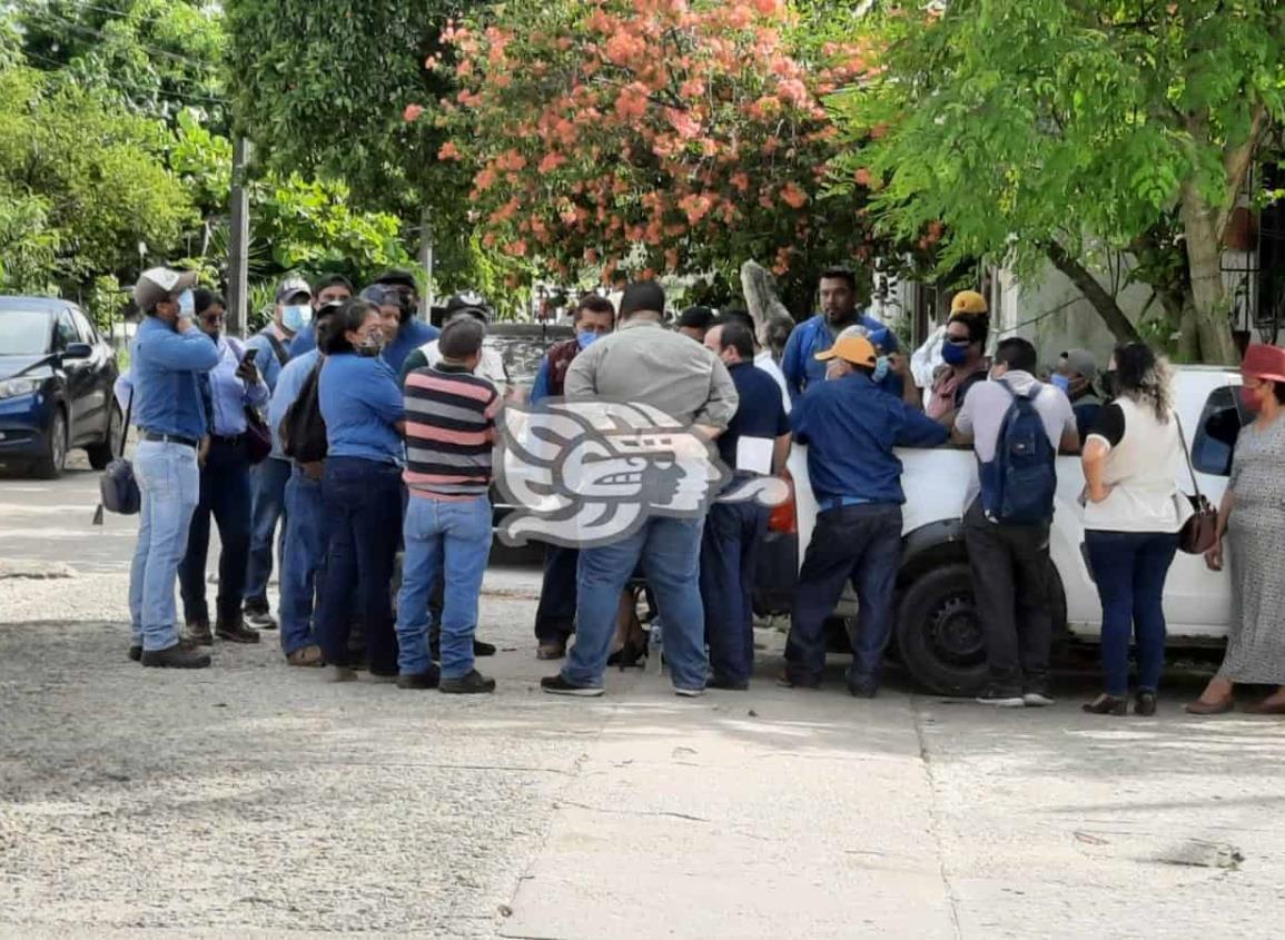 Llegó a Nanchital personal de la CAEV estatal para solucionar conflictos