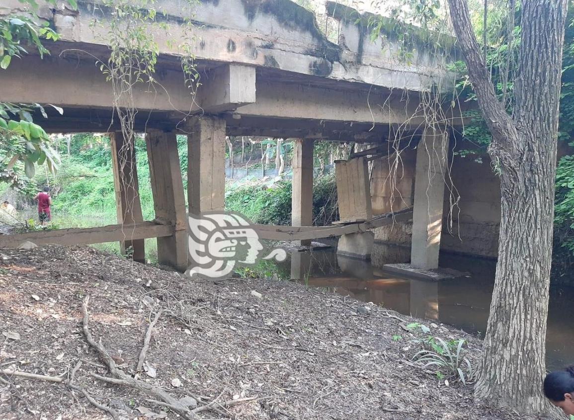 Advierten peligrosos daños del puente La Lima