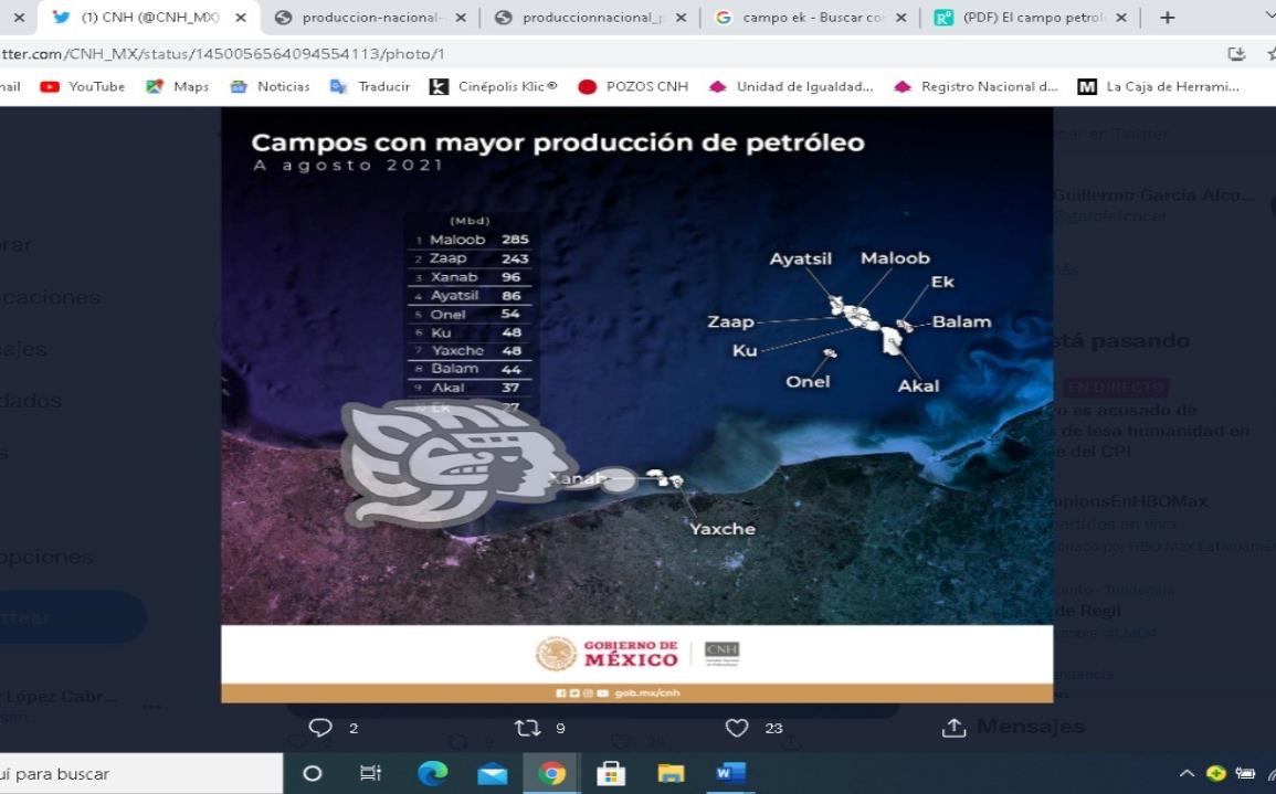 Campos de Pemex aportaron 60% del crudo en septiembre