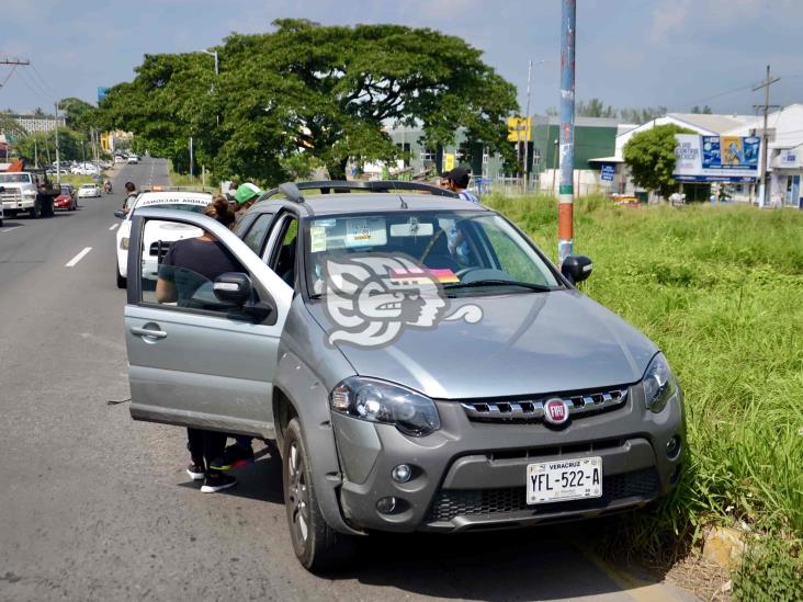 Se registra accidenten en calles de Veracruz; deja una persona lesionada