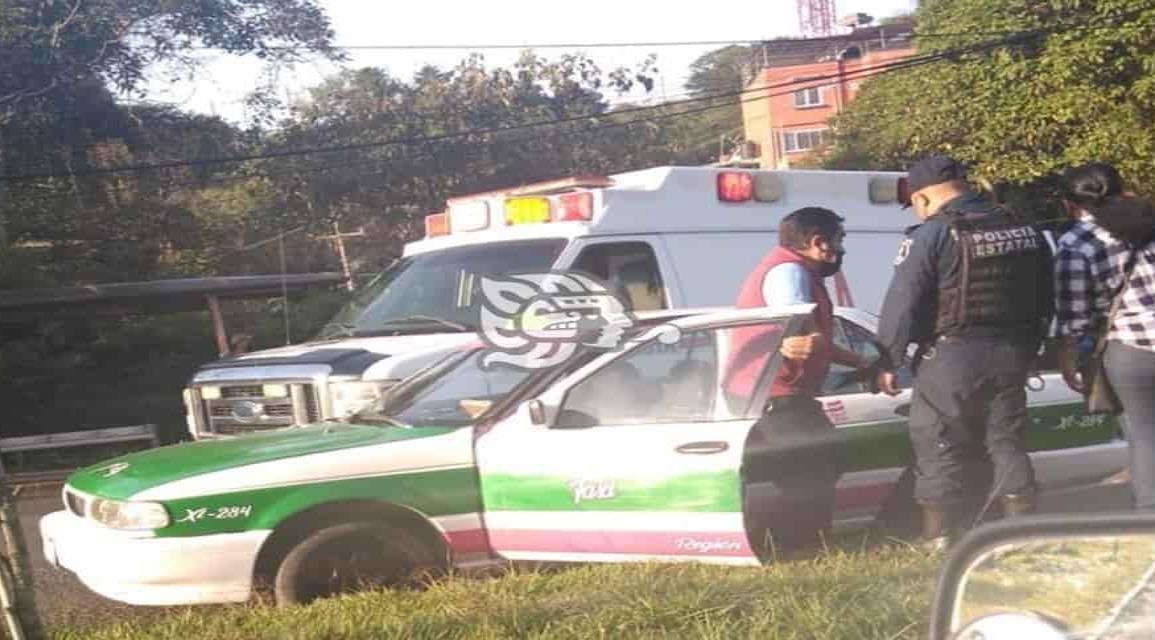 Taxista detenido tras atropellar a peatón en avenida de Xalapa