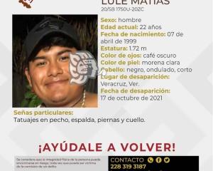 Angustia a familia porteña la desaparición de joven en Veracruz