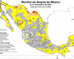 Por escasos Frentes Fríos, sequía moderada en 23 municipios veracruzanos