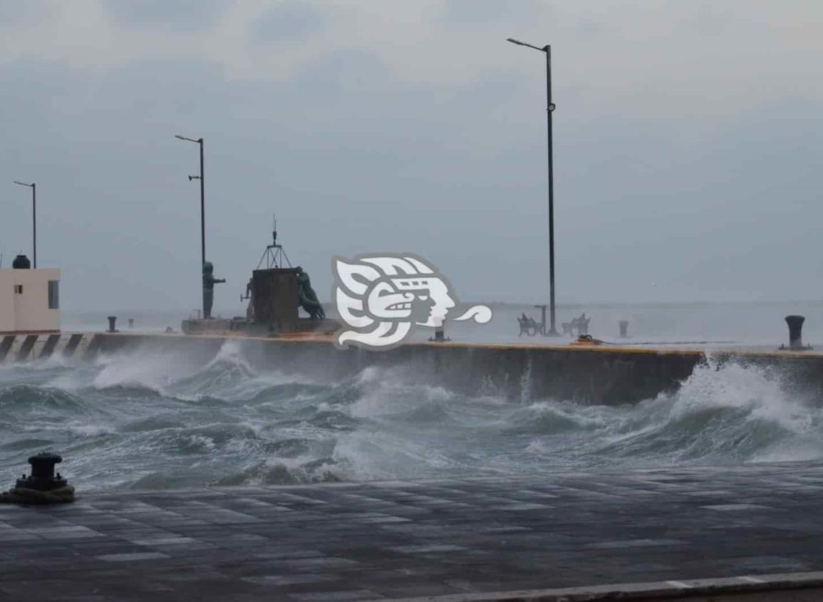 Fuerte norte azotará al estado de Veracruz este jueves, advierte PC