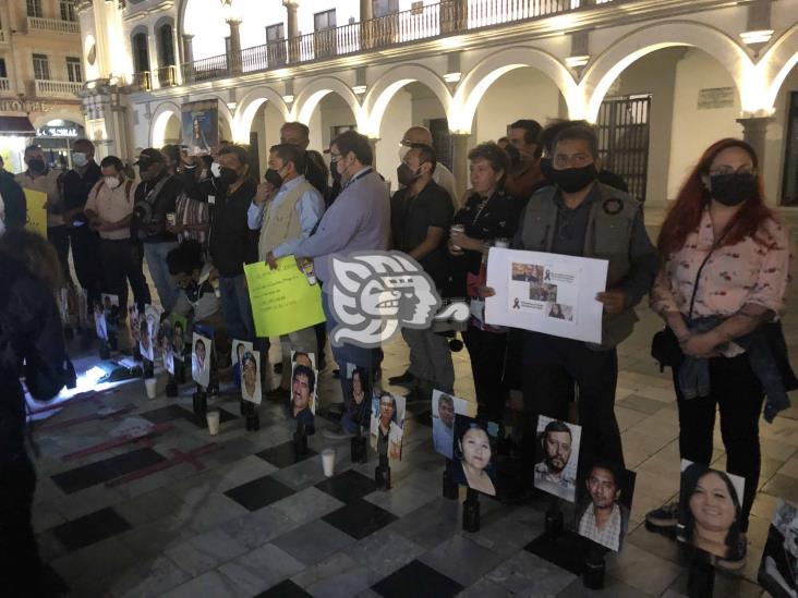 Se manifiestan en Veracruz por violencia contra periodistas