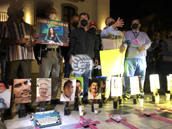 Se manifiestan en Veracruz por violencia contra periodistas