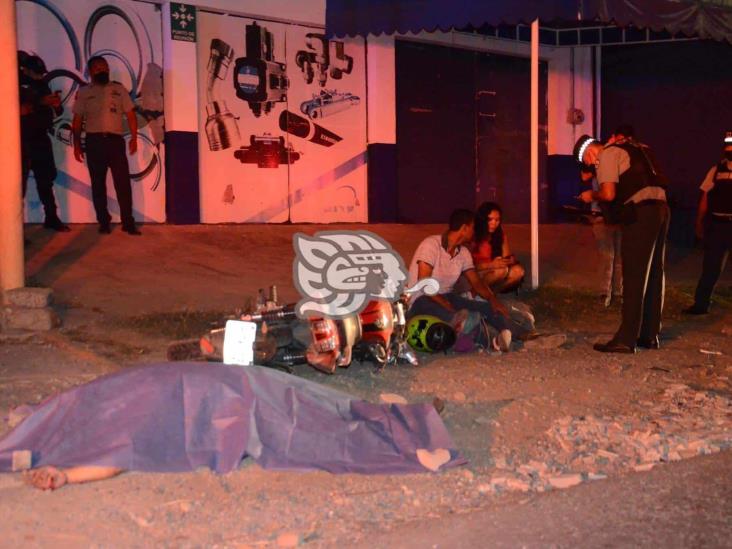 Muere peatón tras ser atropellado por motociclista en Veracruz