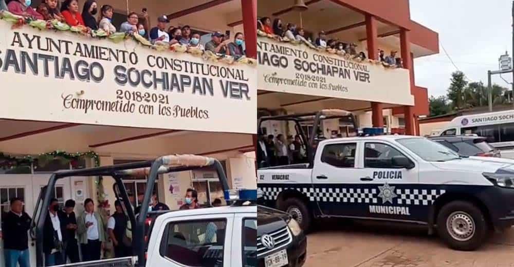 Oficiales denuncian a policías en Santiago Sochiapan