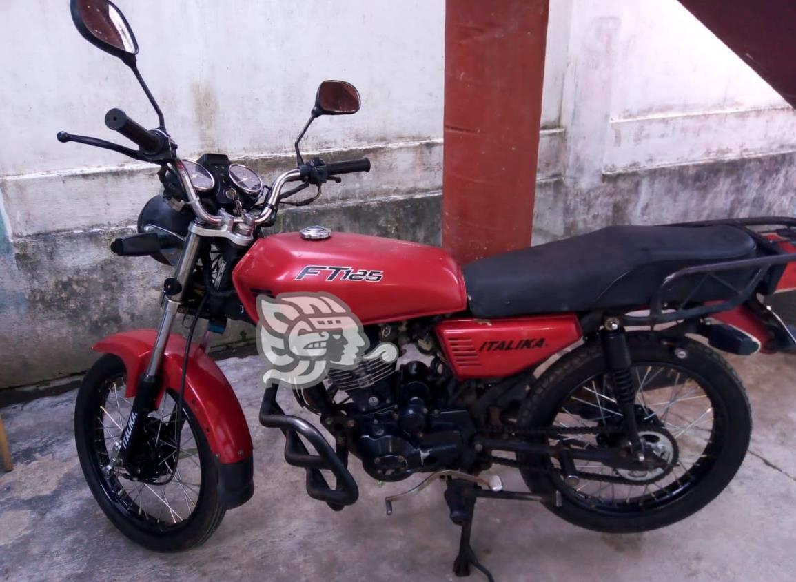En un par de horas se robaron motocicleta en Minatitlán