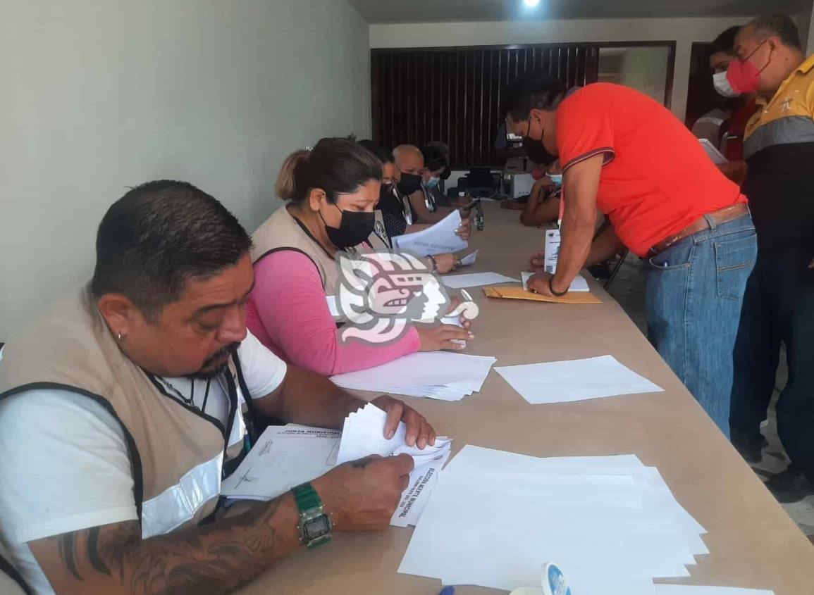 Con retraso llegaron boletas para elecciones en agencias municipales de Coatzacoalcos