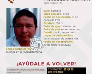 Piden ayuda en Tatahuicapan para encontrar a Juan Hernández Bautista